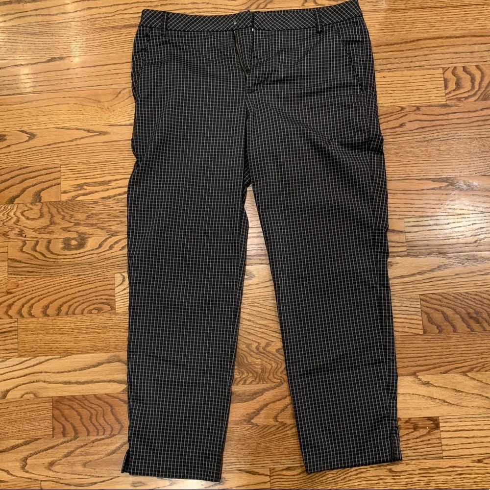 Men's Puma Plaid Golf Pants - Black/Gray 36/30